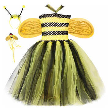Abejas Ala Niños Cosplay Halloween Disfraz Fiesta Vestido Carnaval Traje Per.